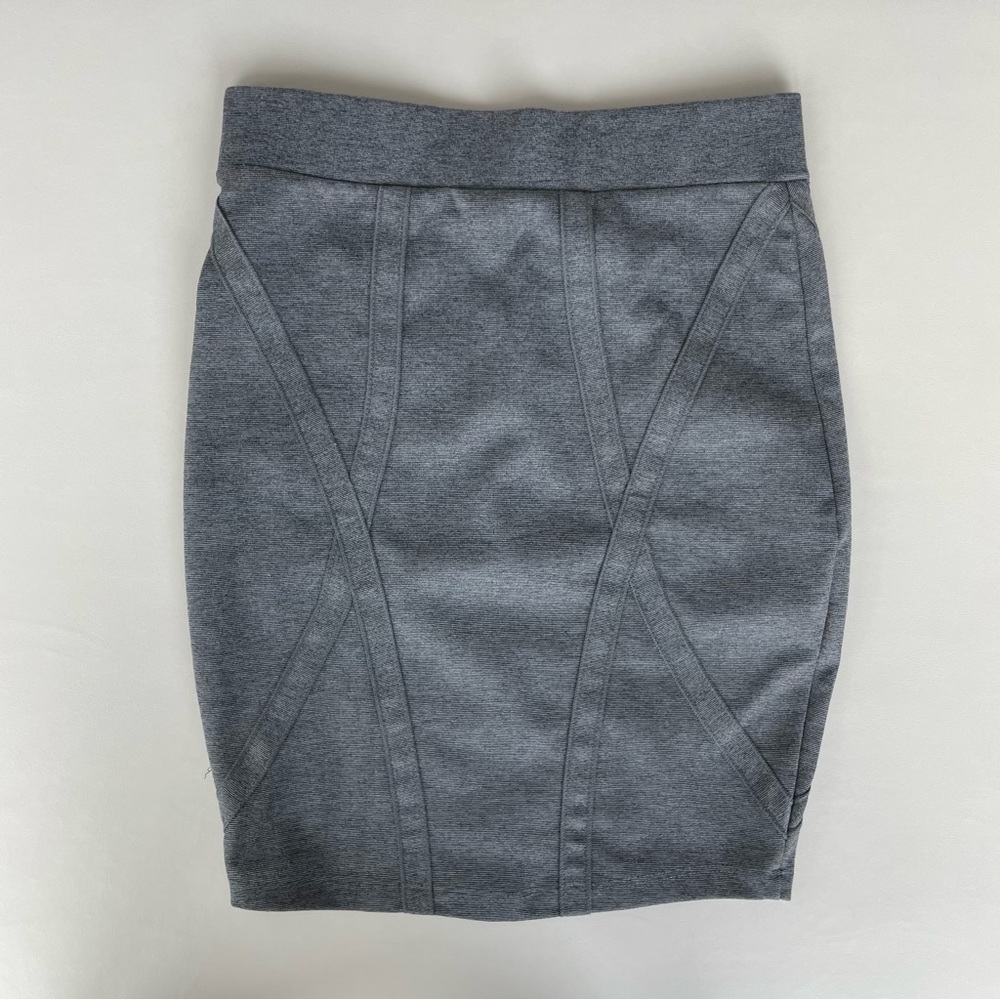 Bebe Grey Midi Skirt - XS